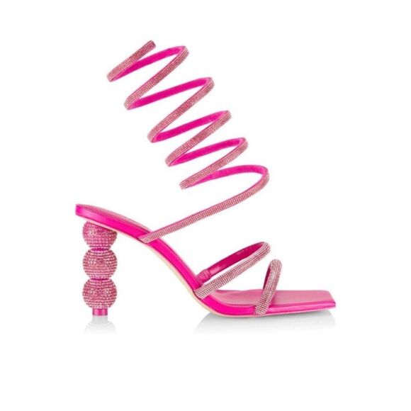 Cult Gaia Lislie Crystal Wrap Sandals size 39 - Picture 1 of 14